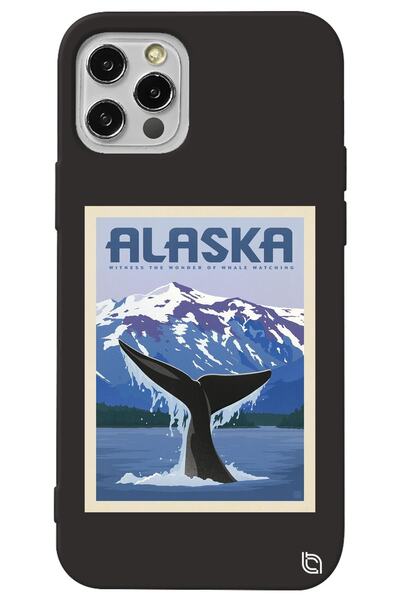 WANNA PROTECT iPhone 12 Pro Max Black Color Velvet Patterned Silicone Phone Case