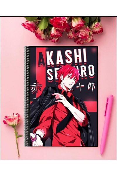 ROLLAS STORE Akashi Seijuro Anime Notebook 1 Piece Special Design A4 Size Wired Lined Notebook 21*29 Cm