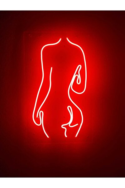 dekoraven Woman Neon Şekiller Işaret Neon Led Dekoratif Duvar Aydınlatması Ne...