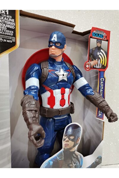 AVENGERS Captain America Action Figure Toy Lighted Talking 28.5 cm
