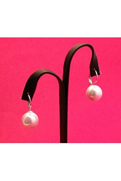 Aşina Gümüş Sevgililer Günü Hediyesi 11 Mm. Mayorka Inci Taşlı Gümüş Küpe 925...