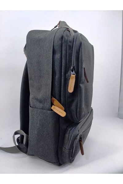 ÇÇS Unisex γκρι σακίδιο πλάτης με θήκη φορητού υπολογιστή 51278