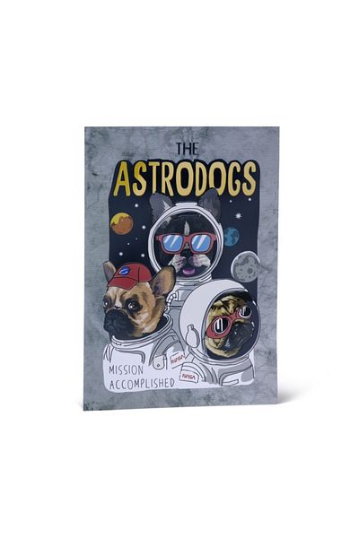 4nio غطاء من الورق المقوى دفتر Astrodogs