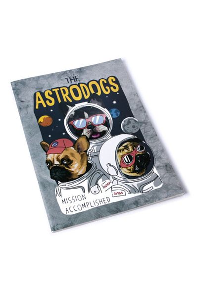 4nio غطاء من الورق المقوى دفتر Astrodogs