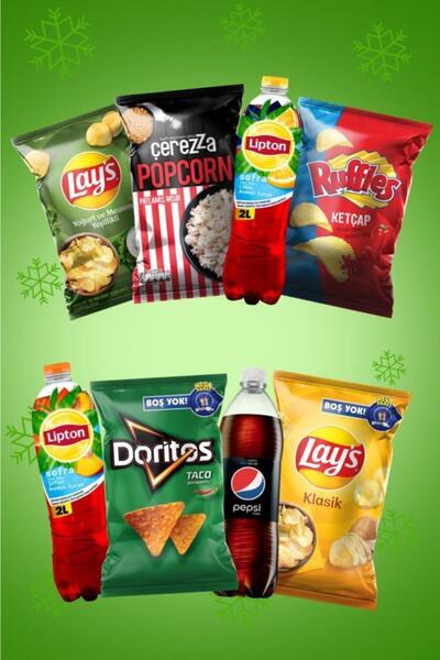 PepsiCo Yaz Cips ve İçecek Paketi (Lay’s, Ruffles, Doritos, Çerezza, Lipton Ice Tea, Pepsi)