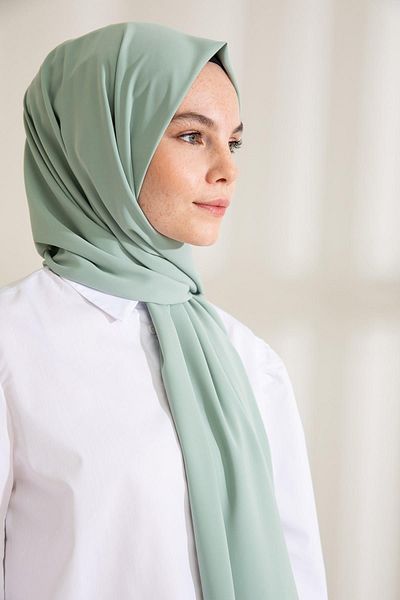 Larissa Scarf Medina Silk Shawl Water Green