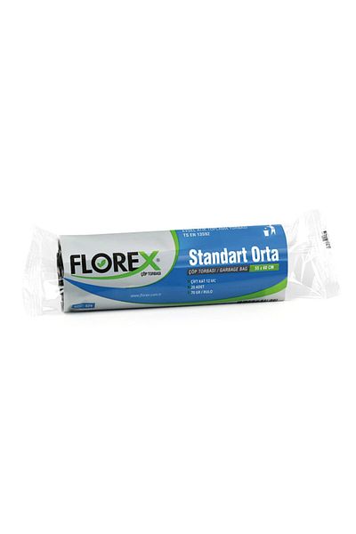 Florex Standard Medium Black Garbage Bag 50 Rolls