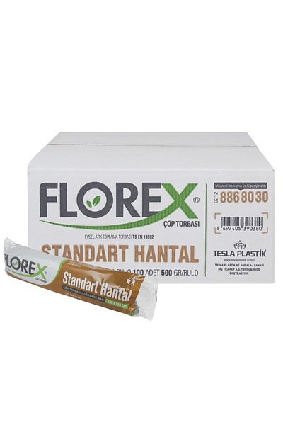 Florex Standard Hantal Black Garbage Bag 10 Rolls