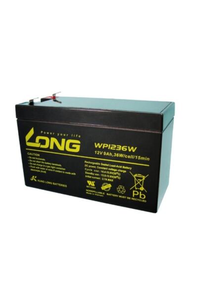 Long WP1236W  Uyumlu 12Volt 9Ah Kuru Tip Akü