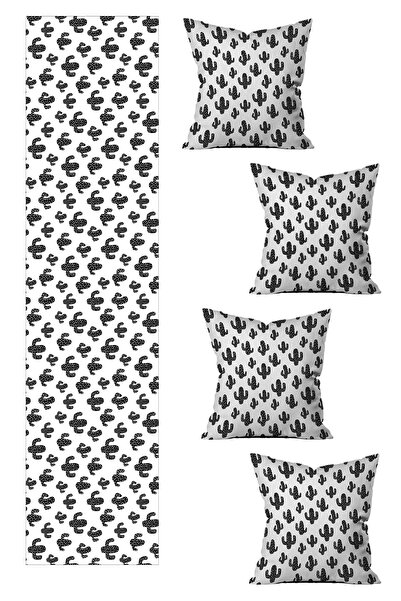 LadiesHome Husă de pernă imprimată pe două fețe, cu design special, 5 piese ș...