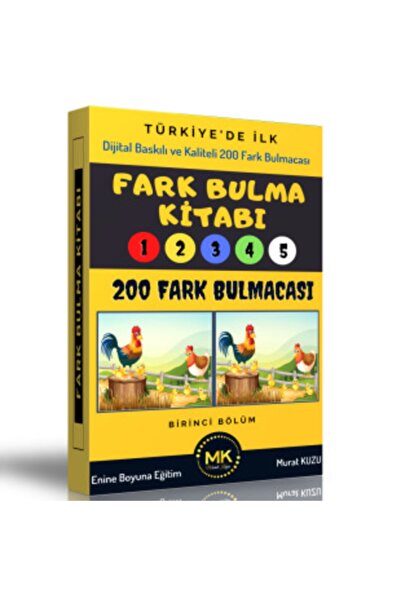 Enine Boyuna Eğitim Difference-Finding Book Part One (200 Quality Pictures)