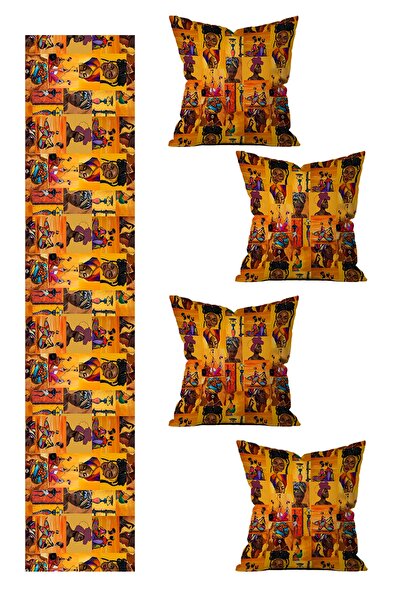 LadiesHome Husă de pernă imprimată pe două fețe, cu design special, 5 piese ș...