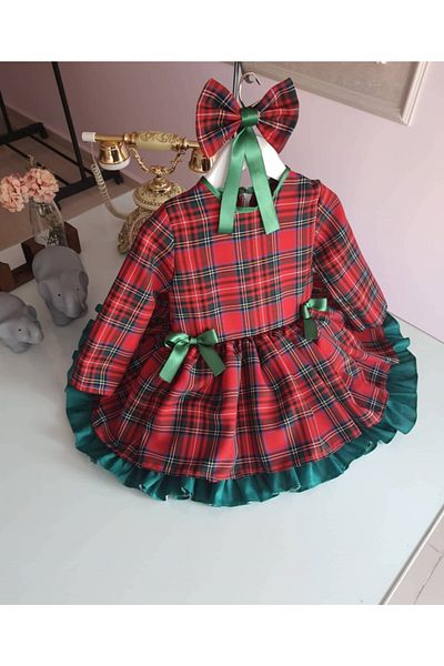 Tozpembebaby Red Plaid Dress