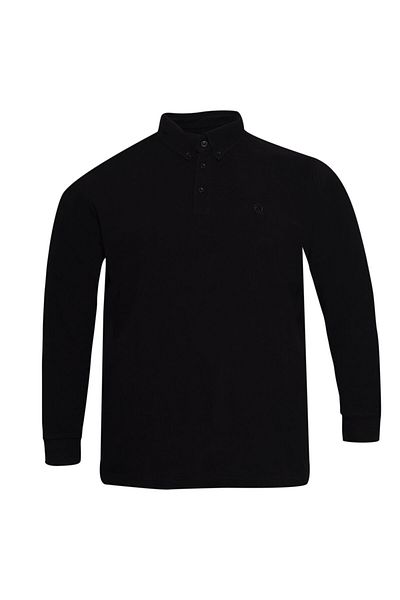Vessimo Winter Plus Size Polo Neck Black Sweat