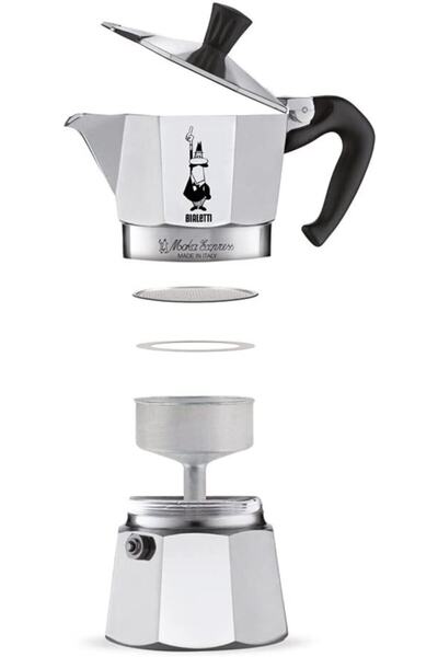 Bialetti Moka Express 2 Cup ( Moka Express 2 Cup Classic Aluminum Moka Pot)