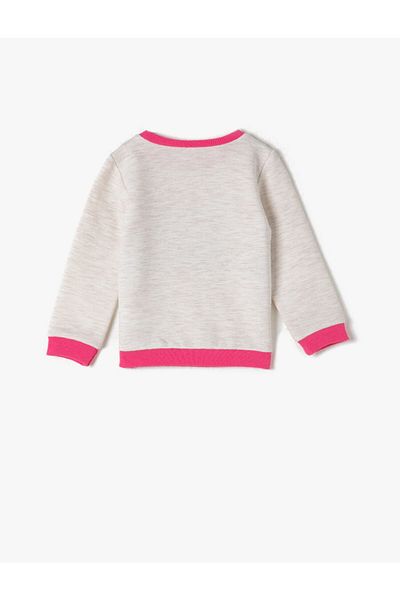 Koton Crew Neck Printed Sweatshirt