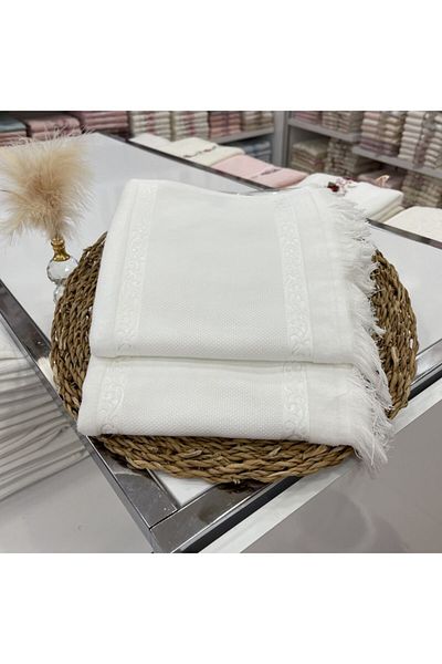 Nurpak Σετ πετσετών βελούδου με πανί 50x90 Etamine 2 τεμ