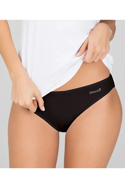 Kom Model de Bikini Basic 4 Piese Chiloți Damă Negru