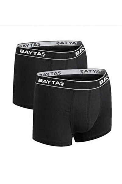 Vadastore Cotton Economical Lycra Ανδρικό Boxer Σετ 6 Μαύρο