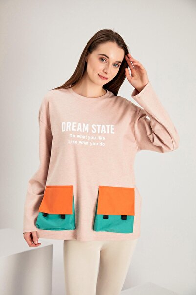 ALEXANDERGARDI Cep Detaylı Baskılı Sweatshirt (b21-72500)