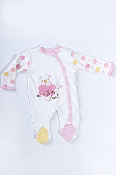 Cocoshca رومبير للفتيات الصغيرات مطبوع عليه سحابة تيدي بير