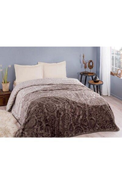 Özdilek Double Embos Silver Blanket Brown