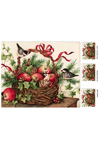 LİNEART Pirinç Dekopaj Yılbaşı:343