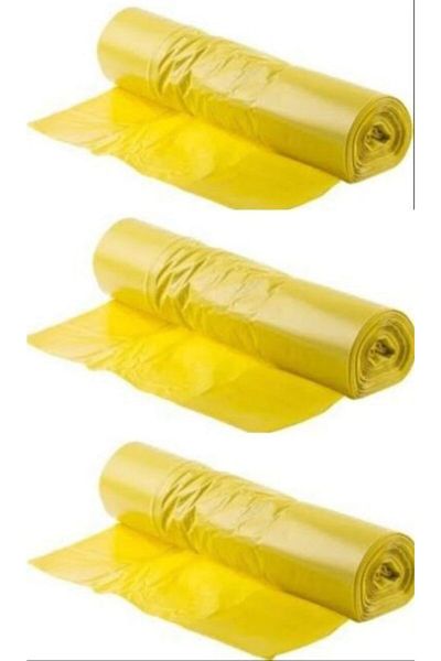 firdevsi hobi Roll Garbage Drawstring Lemon Scented Large Size Garbage Bag - 65 X 70cm--3 Rolls X 30 Pieces