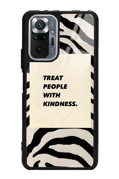 Spoyi حافظة هاتف لامعة لهاتف Xiaomi Redmi Note 10 Pro - Max Zebra Motto Design