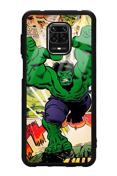 Spoyi Xiaomi Redmi Note 9 Pro Hulk Tasarımlı Glossy Telefon Kılıfı