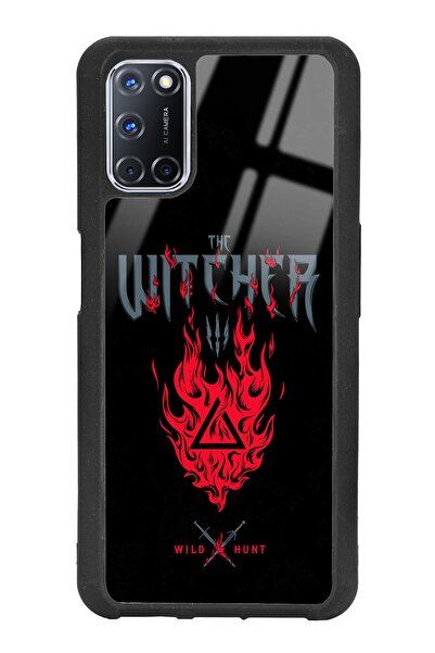 Spoyi Oppo A52 - A72 Witcher 3 Fire Tasarımlı Glossy Telefon Kılıfı