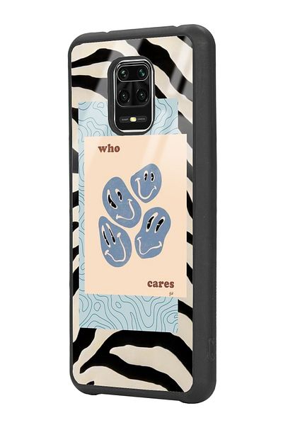 Spoyi حافظة هاتف لامعة بتصميم زيبرا إيموجي لهاتف Xiaomi Redmi Note 9 Pro