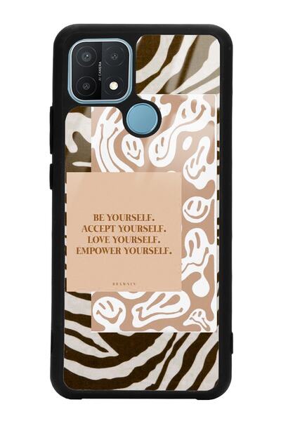 Spoyi Oppo A15 - A15s Emoji Zebra Tasarımlı Glossy Telefon Kılıfı
