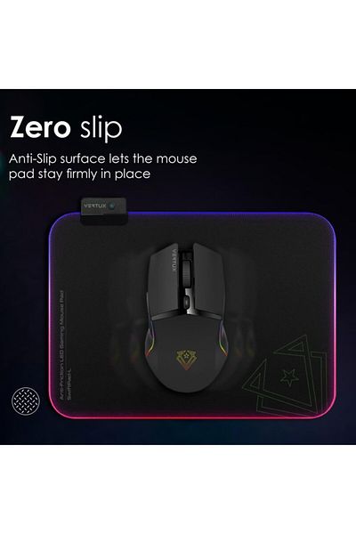 VERTUX لوحة ماوس Swiftpad-l RGB LED Game Immersion™ - التمرير السلس