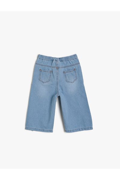 Koton Pantaloni de jeans cu talie normală cu talie elastică