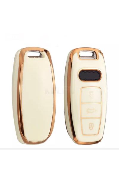 AYZ GARAGE Audi (carcasă nouă) Husă pentru chei din material Tpu crem