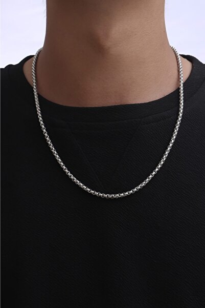 Bluem موديل سلسلة محبوكة باللون الرمادي للرجال - سلسلة رجالية مستوردة من الفو...