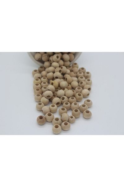 Hobimos 10mm Raw Wooden Beads - Wooden Beads - 20 Pieces