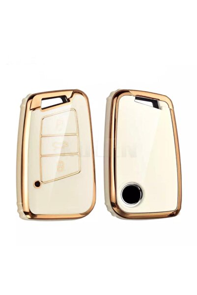 AYZ GARAGE Volkswagen-seat-skoda (intrare fără cheie) Material Tpu Husă cremă...