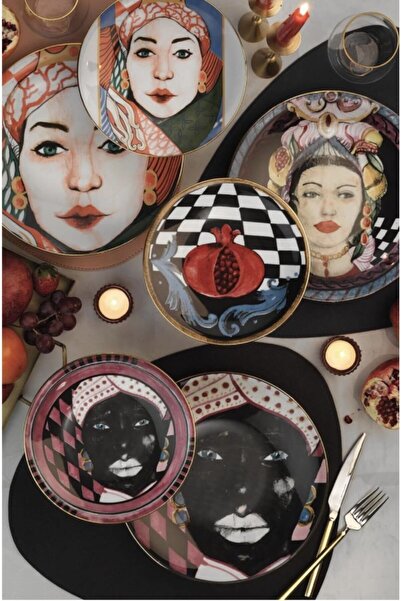 Kütahya Porselen Sophia Femina 6’lı Pasta Tabağı