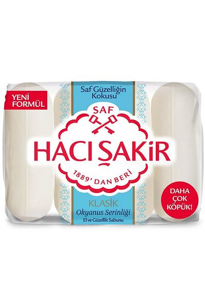 Hacı Şakir Classic Ocean Cool Beauty Soap 4X70 Gr