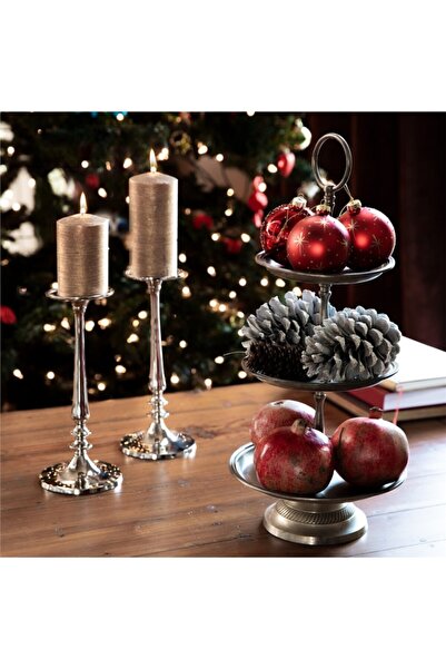 Chakra Crvena staklena božićna kuglica 8 cm, uzorak 3