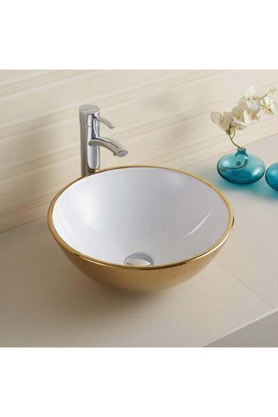 PUROSER Artemis Altın Tezgah Üstü Çanak Lavabo