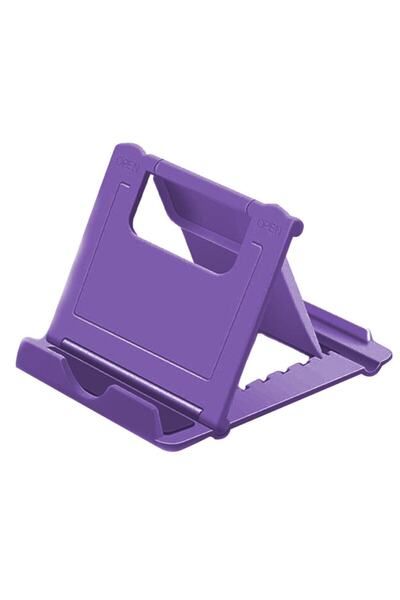 BİPOWER E2m Fold Uyumlu Tablet ve Telefon Standı Mor