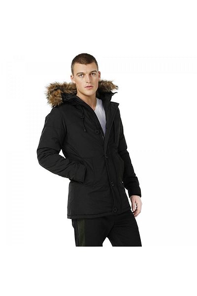lumberjack 10104504   Sn54 Freddy Coat Coat Μαύρο Ανδρικό Παλτό