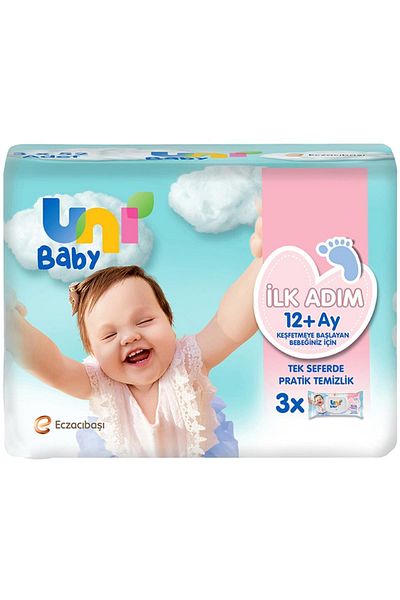 Uni Baby First Step 3x52 Wet Wipes