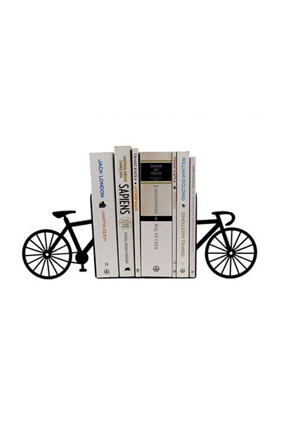 thorqtech حامل كتب على شكل دراجة يدعم رف الكتب