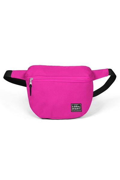 Coral High Neon Pink Waist Bag