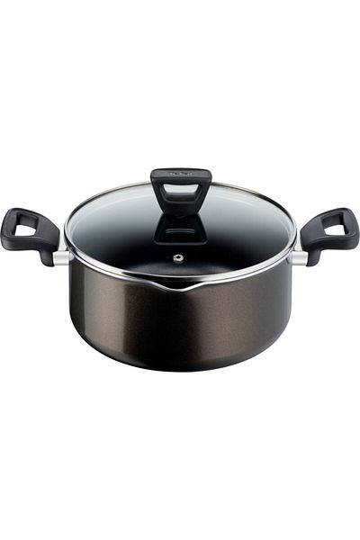 TEFAL Titanium 1x Xl Deep Pot with Diffusion Base - 24 Cm