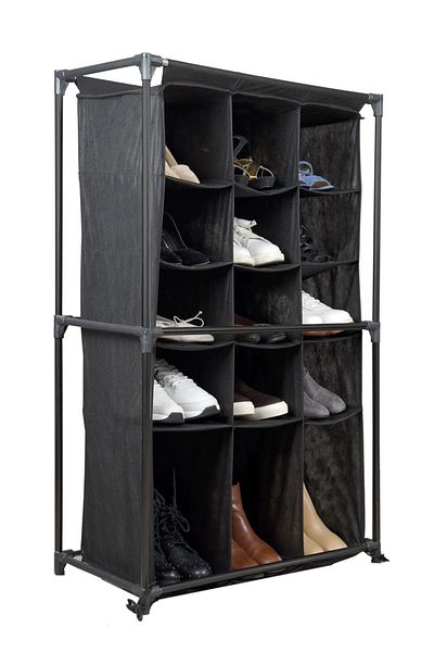 Lerato 15 Compartment Cloth Shoe Cabinet Multi-Purpose Cloth Organizer
